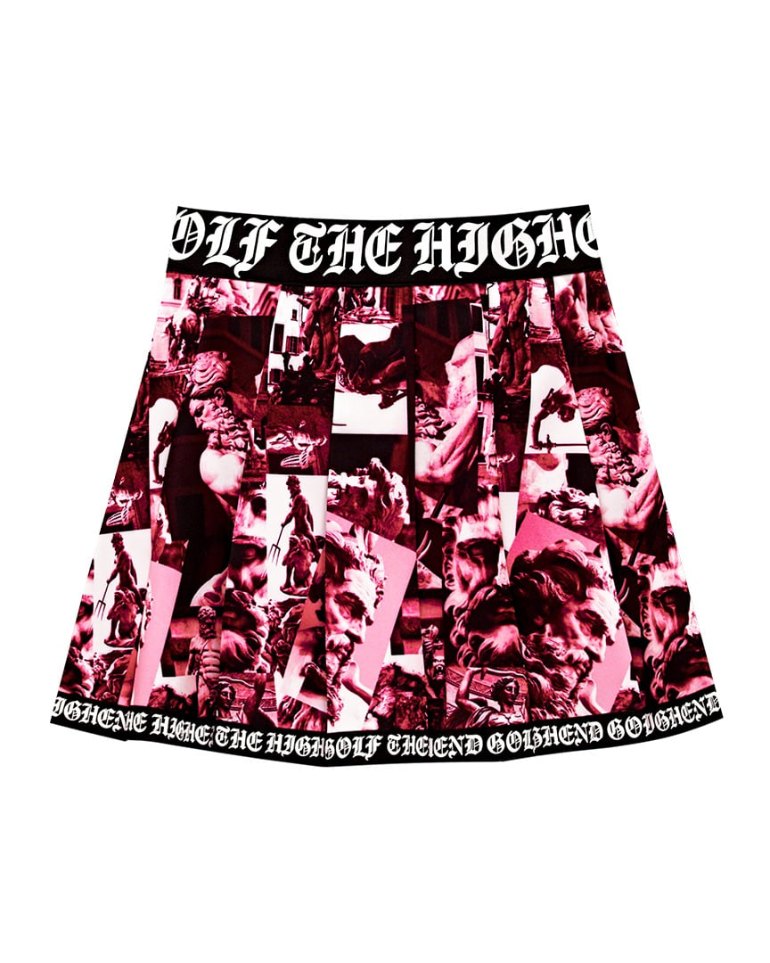 Lettering Line Poseidon Belt Bag Skirt : Dark Pink (PA3SKF035DP)