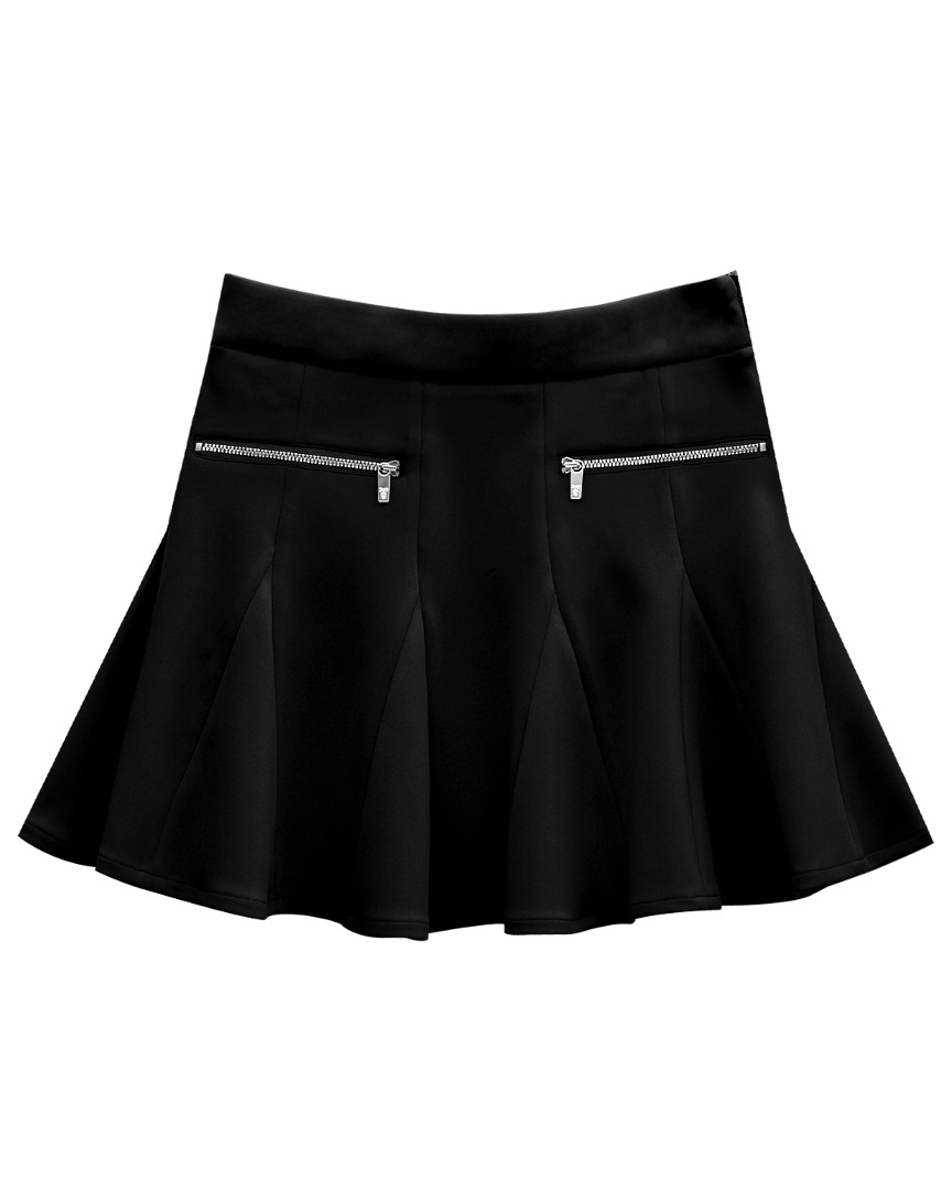 Neoprene Bloom Flare Skirt : Black (PA4SKF101BK)