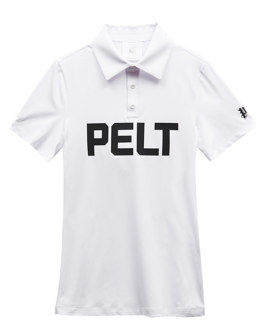 펠트 볼드 로고 베이직 PK 셔츠 : 여성용 화이트 (PB2TSF037WH)