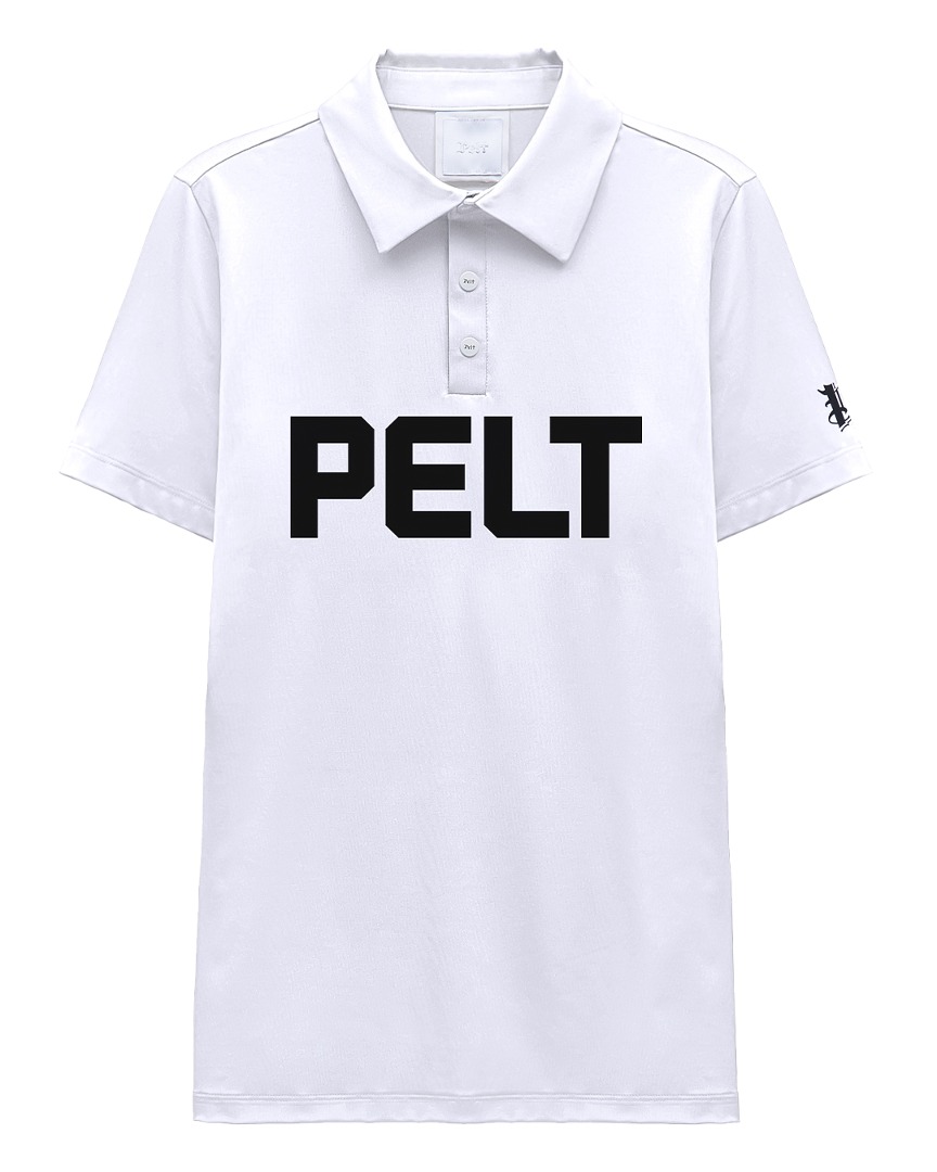 펠트 볼드 로고 베이직 PK 셔츠 : 남성용 화이트 (PB2TSM037WH)