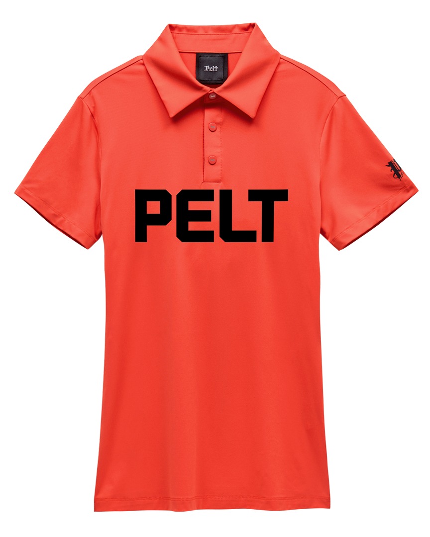 펠트 볼드 로고 베이직 PK 셔츠 : 여성용 오렌지 (PB2TSF037OR)