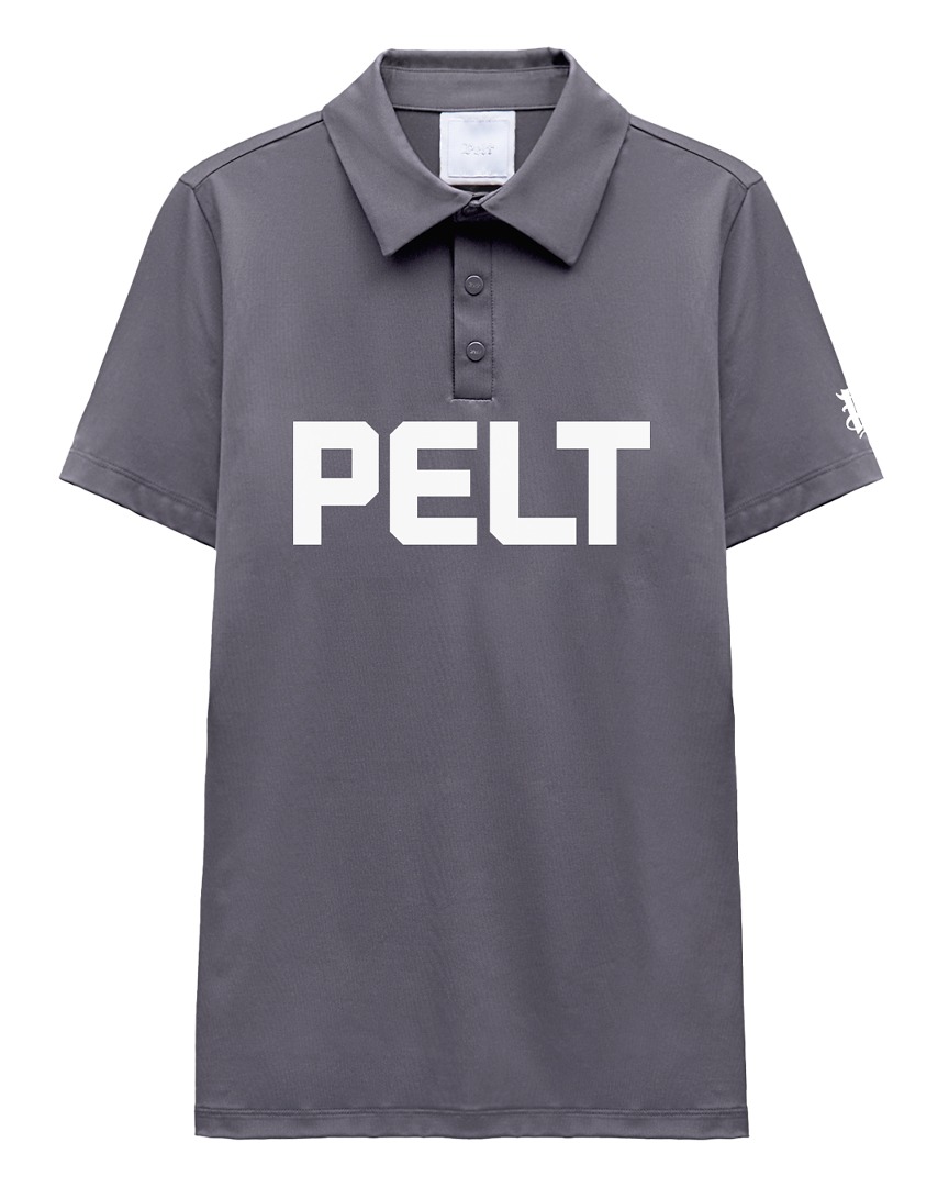 펠트 볼드 로고 베이직 PK 셔츠 : 남성용 그레이 (PB2TSM037GR)