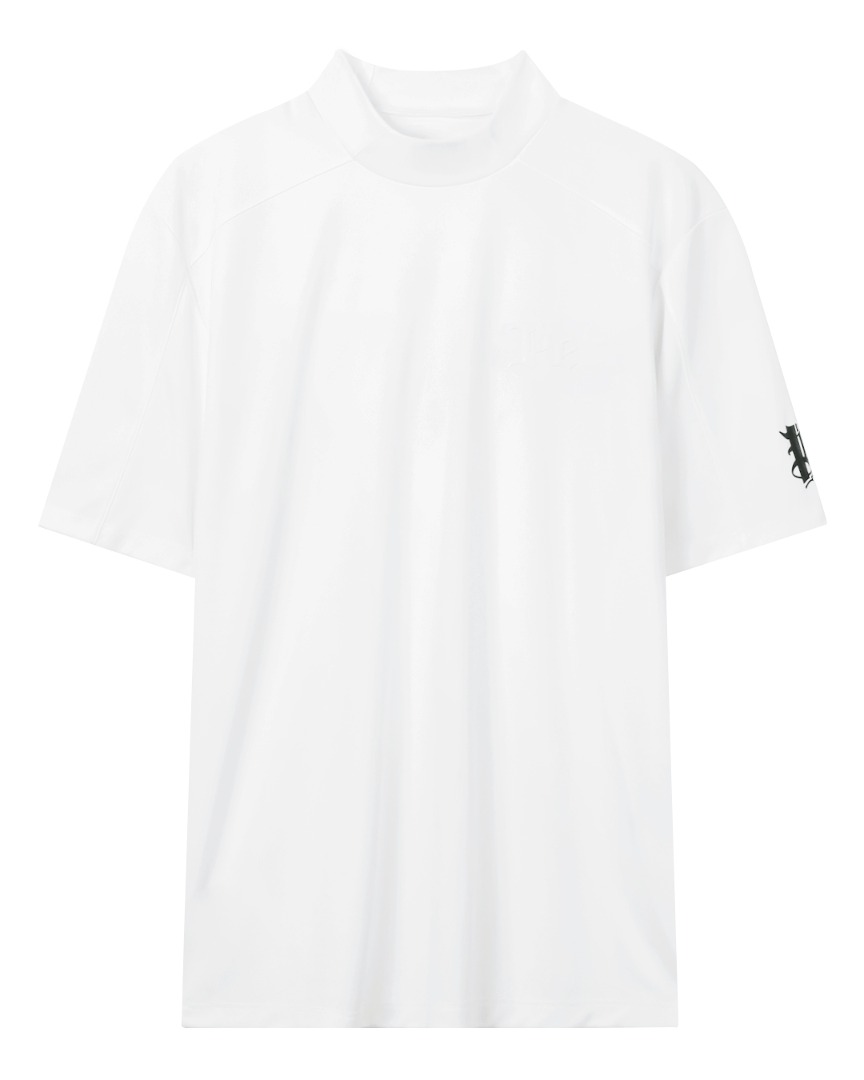 펠트 엠보싱 볼드 로고 포인트 이너웨어 티셔츠 : 남성용 화이트 (FB2INM008WH)