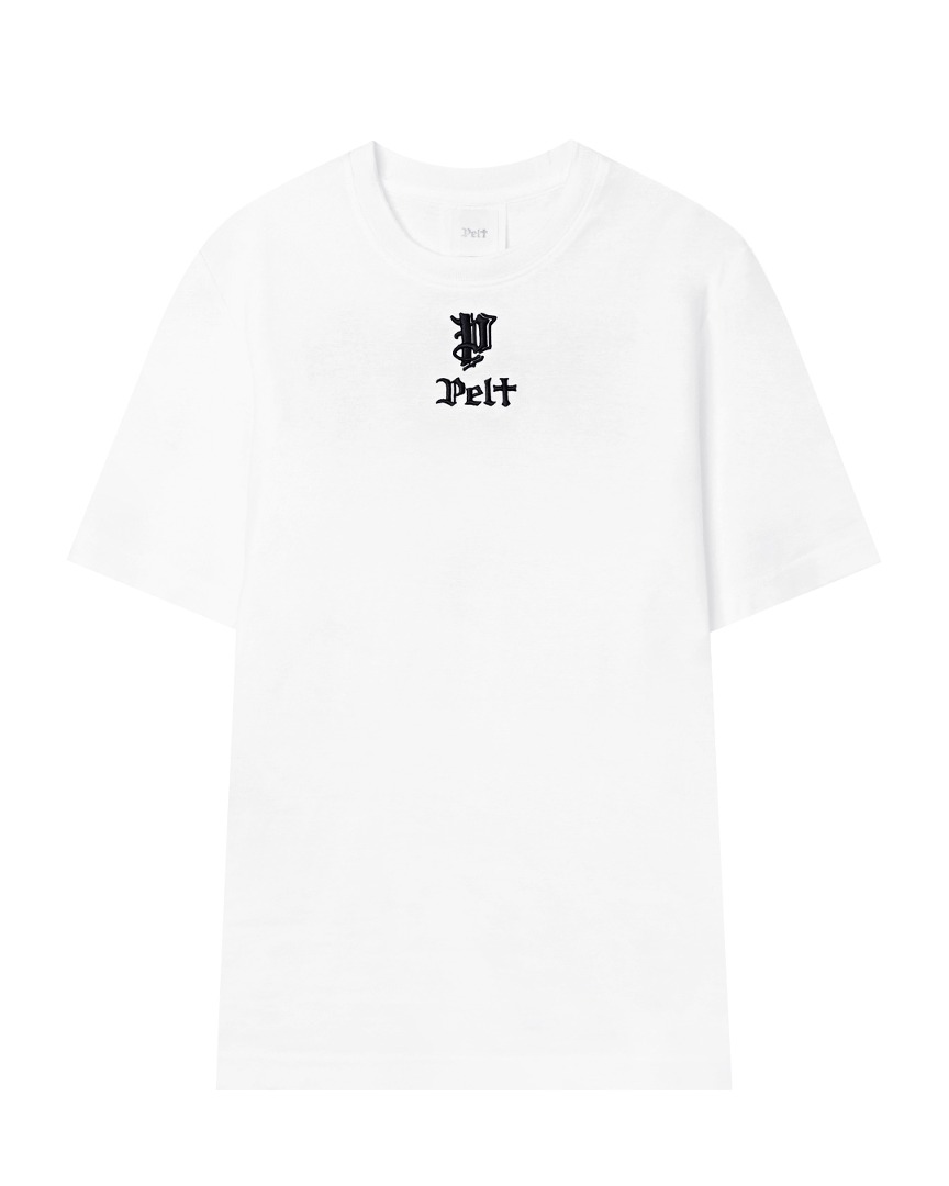 펠트 스틱 P 글로시 로고 티셔츠 : 여성용 화이트 (PB2TSF048WH)
