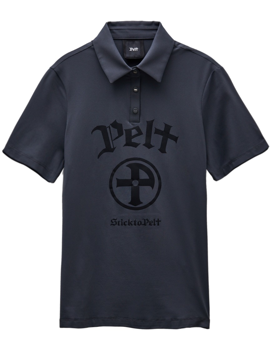 펠트 아크 엠블럼 베이직 PK 셔츠 : 남성용 그레이  (PA2TSM019GR)