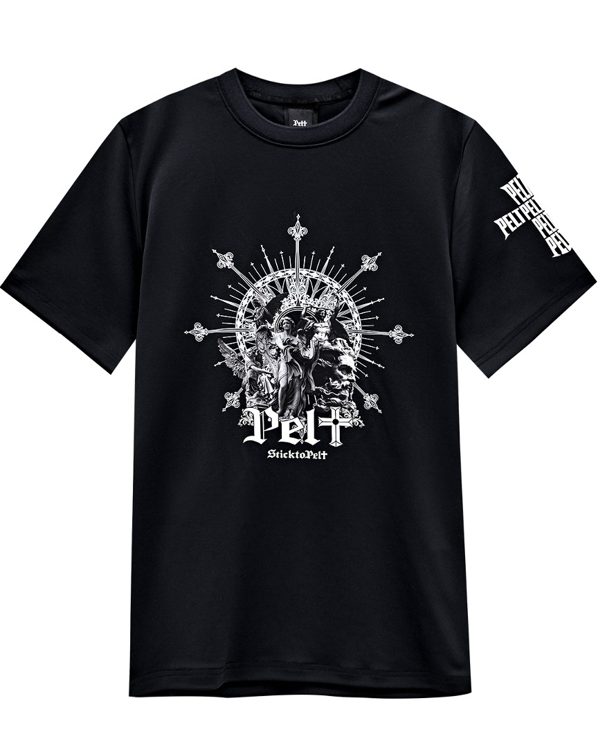 펠트 서클 트리아이나 포세이돈 티셔츠 : 남성용 블랙 (PA3TSM017BK)