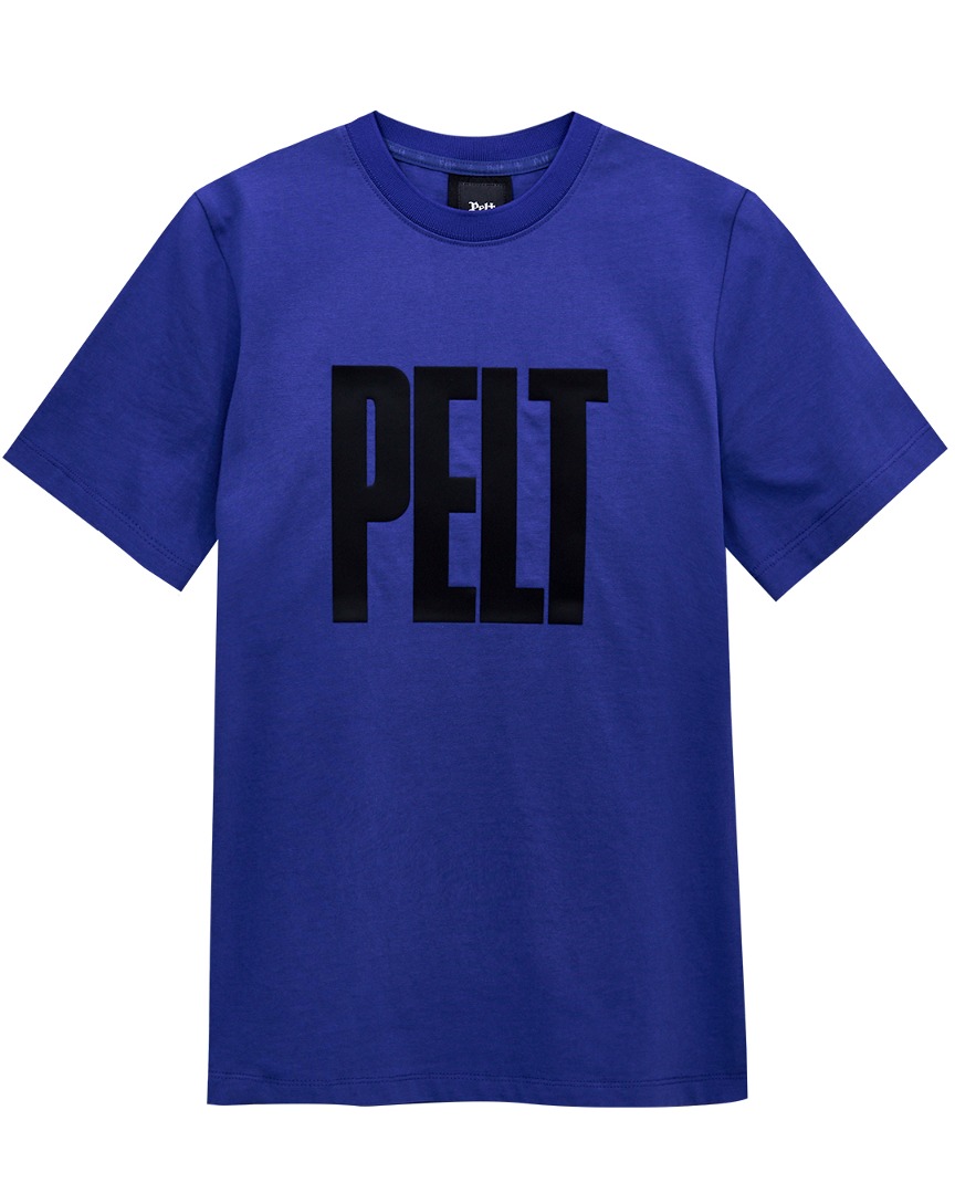 펠트 고딕 로고 베이직 티셔츠 : 남성용 블루 (PA2TSM003BL)