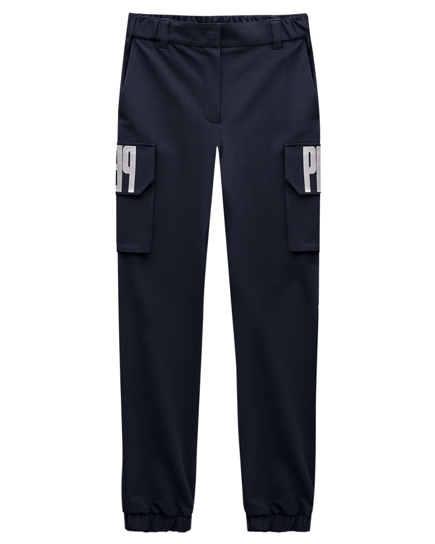 Gothic Logo Pocket Jogger Pants : Women&#039;s Navy (PA3PTF110NA)